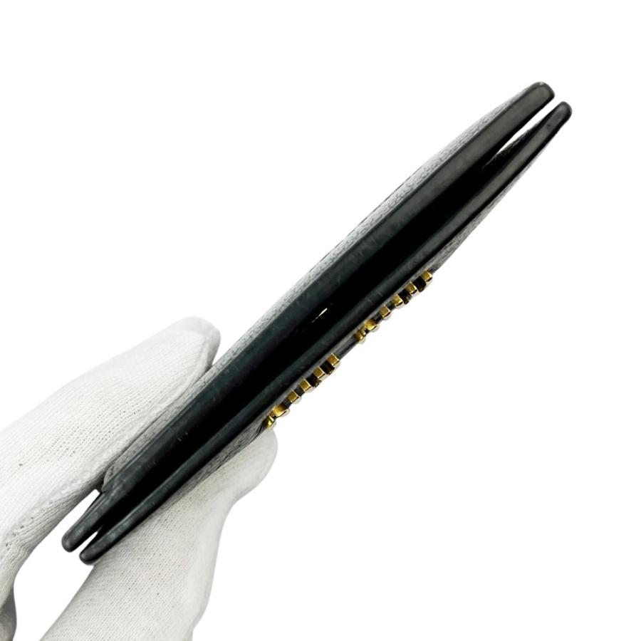 ミュウミュウ ■中古■ カード ケース 名刺れ チェーン付き レザー ブラック ゴールド 箱 【726446】8 |  | 05