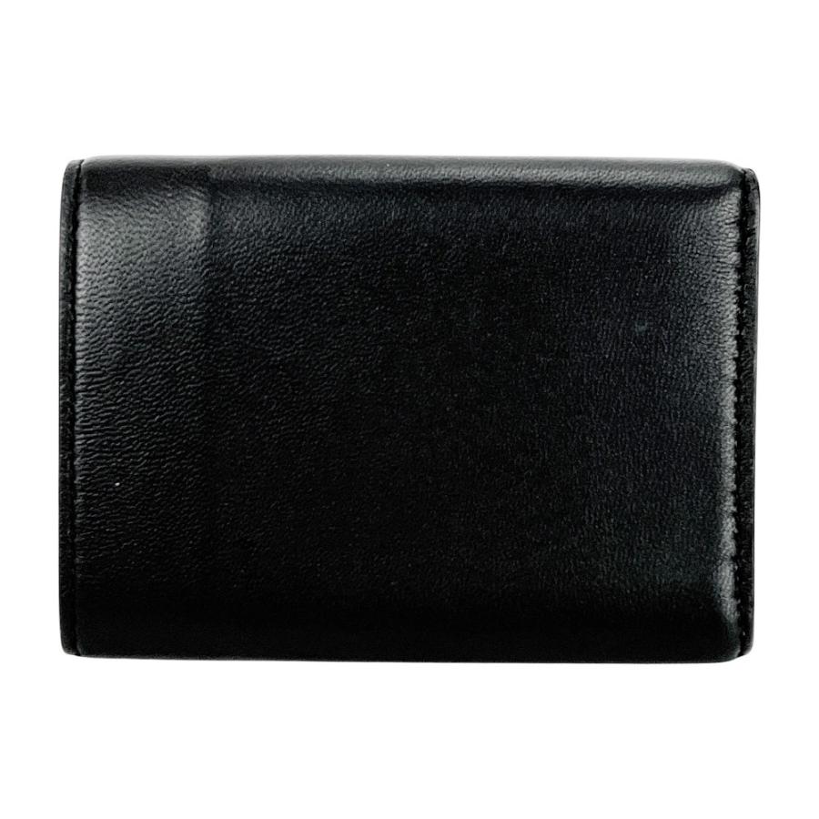 ボッテガヴェネタ ■美品■ イントレチャート 三つ折り コンパクト 財布 ウォレット レザー ブラック 箱【726866】13 |  | 01