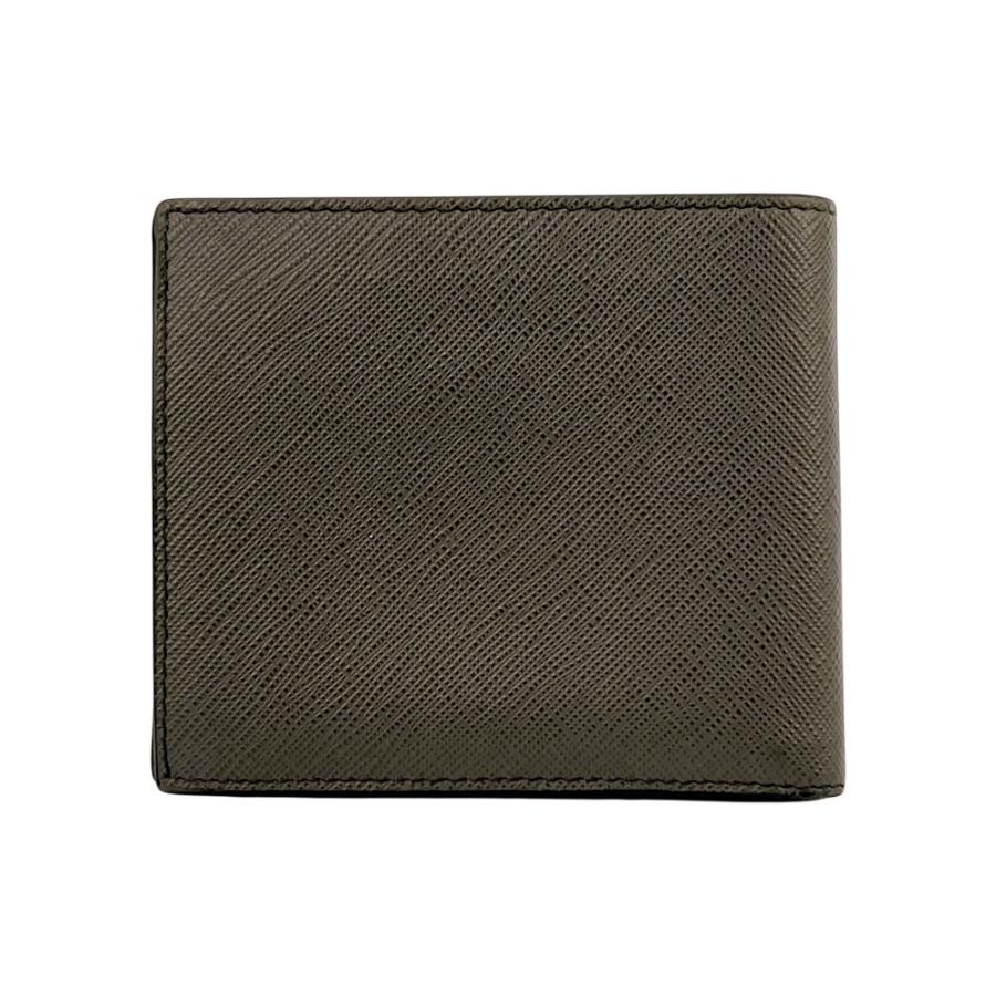 プラダ ■美品■ 二つ折り 財布 ウォレット サフィアーノ グレー グリーン 【727085】8 |  | 01
