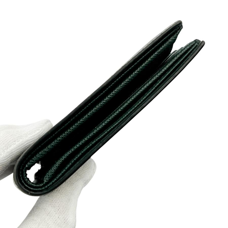 プラダ ■美品■ 二つ折り 財布 ウォレット サフィアーノ グレー グリーン 【727085】8 |  | 04