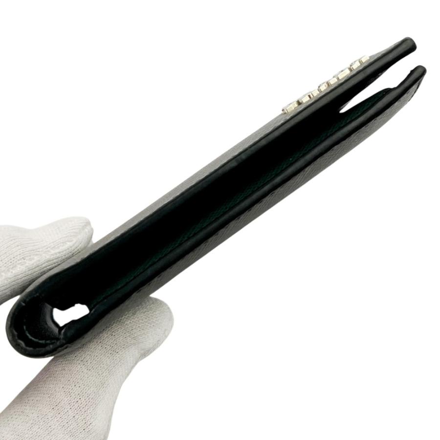 プラダ ■美品■ 二つ折り 財布 ウォレット サフィアーノ グレー グリーン 【727085】8 |  | 05