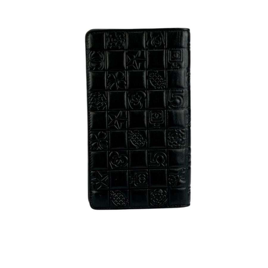 シャネル ■中古■ アイコンライン 二つ折り 長財布 ウォレット ラム ブラック A24216 【727382】5 |  | 01