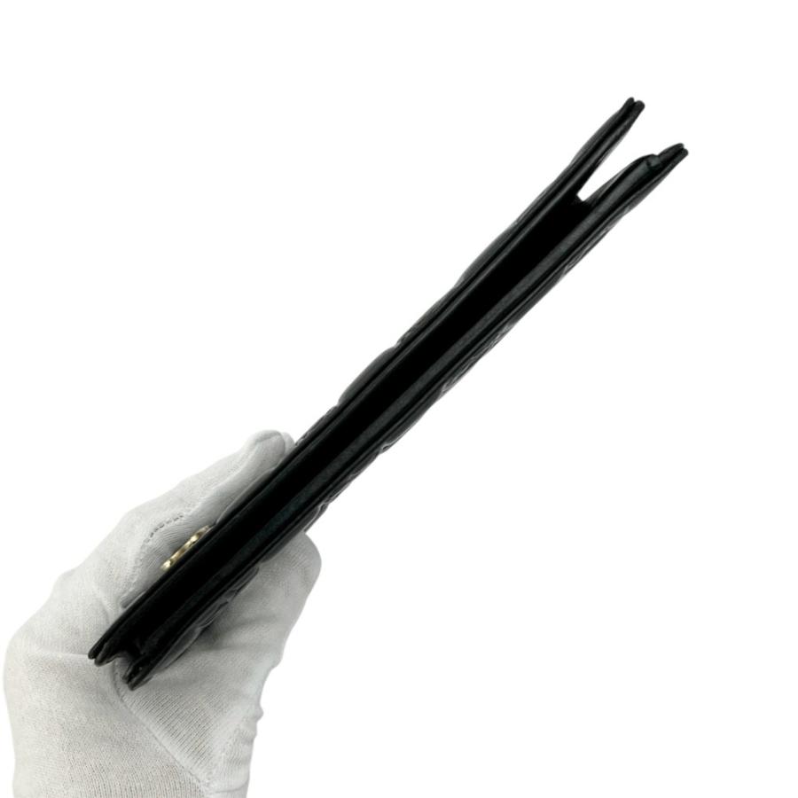 シャネル ■中古■ アイコンライン 二つ折り 長財布 ウォレット ラム ブラック A24216 【727382】5 |  | 05