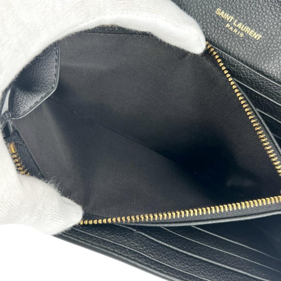 サンローラン ■新同■ 長財布 ウォレット レザー ブラック 箱【727559】13 |  | 06