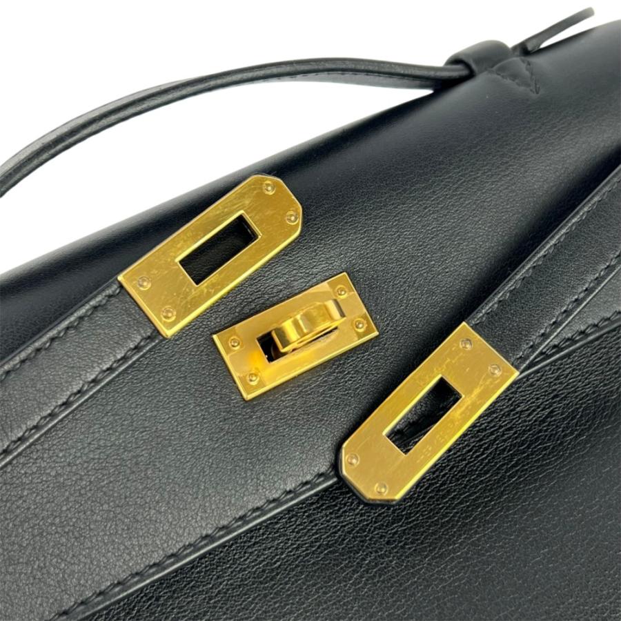 エルメス ■美品■ ポシェット ケリー ハンド ミニ バッグ スイフト GP ブラック Y刻 【733291】11 |  | 08