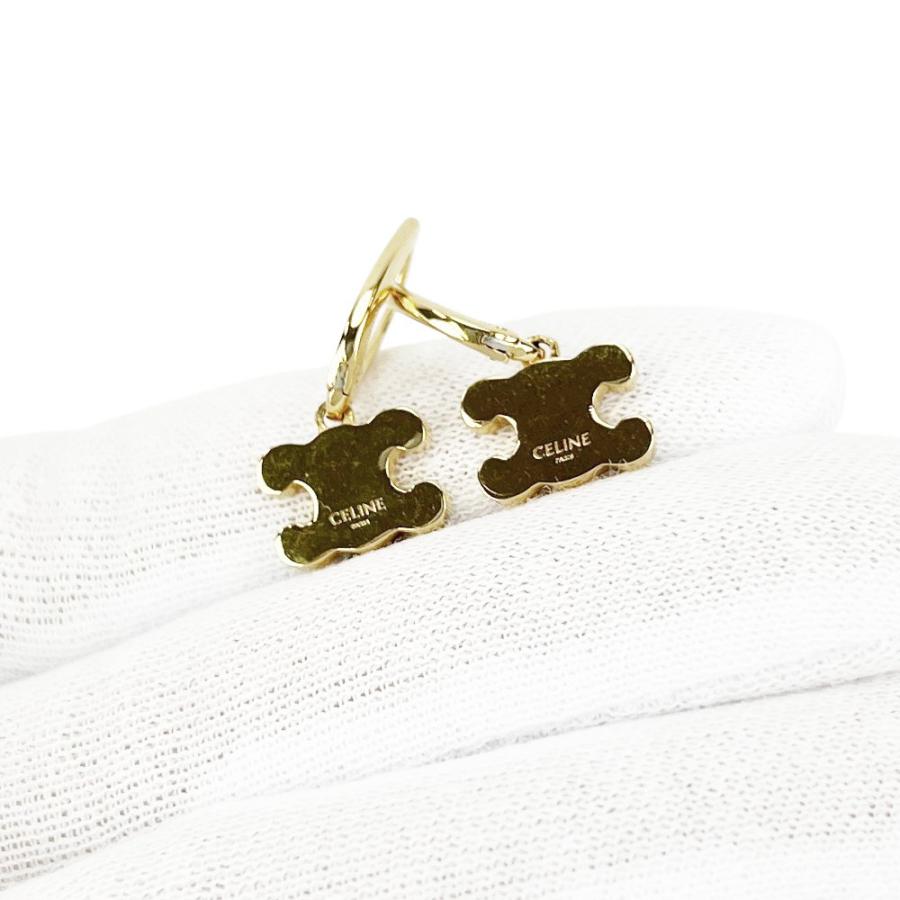 セリーヌ ■新同■現行品■ トリオンフ ピアス アクセサリー パヴェ GP ゴールド 箱【733413】13 |  | 07