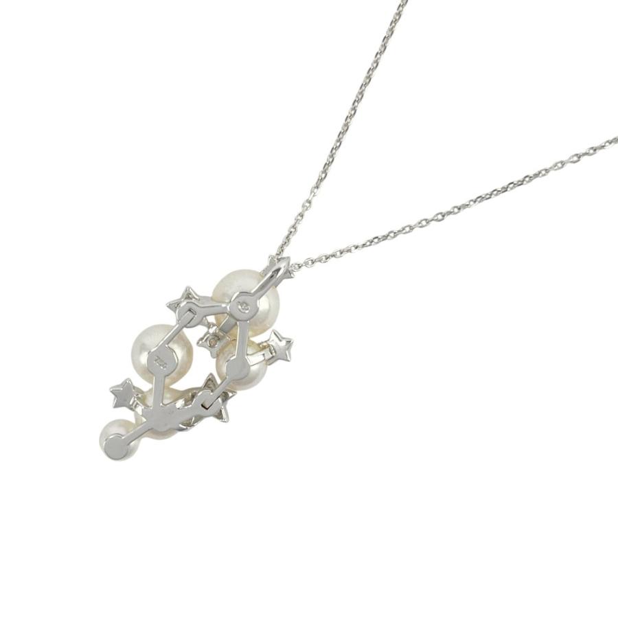 ミキモト ■中古■ ネックレス アクセサリー パール ダイヤ WG750 ホワイトゴールド 5.3g 箱【733765】8 |  | 01