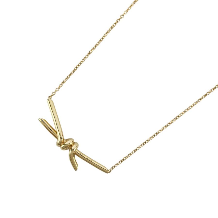ティファニー ■新同■ ノット ペンダント ネックレス アクセサリー K18 PG750 ピンクゴールド 7.8g 【734359】8 |  | 01
