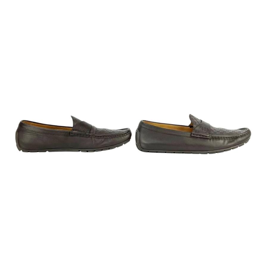 グッチ ■美品■ ローファー ドライビング シューズ 靴 レザー ダークブラウン 322929 #8 箱【736193】13 |  | 04