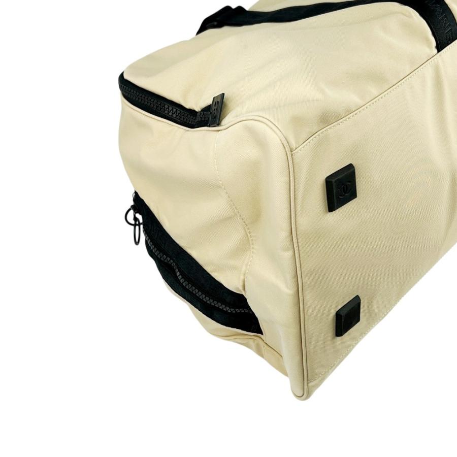 シャネル ■美品■ スポーツライン ココマーク ボストン バッグ カバン トラベル 旅行 ナイロン ベージュ ブラック A19977 【736476】5 |  | 03