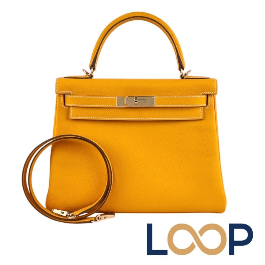 エルメス ■美品■  キャンディ ケリー28 2WAY ハンド ショルダー バッグ エプソン GP ジョーヌドール マンゴー □Q刻 【736544】5 | 