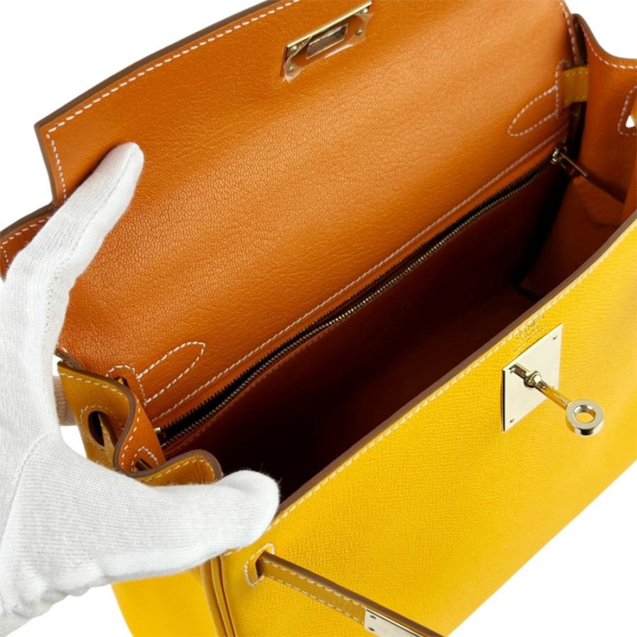 エルメス ■美品■  キャンディ ケリー28 2WAY ハンド ショルダー バッグ エプソン GP ジョーヌドール マンゴー □Q刻 【736544】5 |  | 07