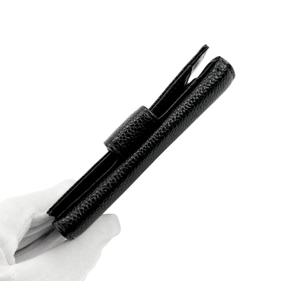 シャネル ■中古■ ココマーク コンパクト ウォレット 二つ折り 財布 キャビアスキン ブラック 箱【737282】13 |  | 04