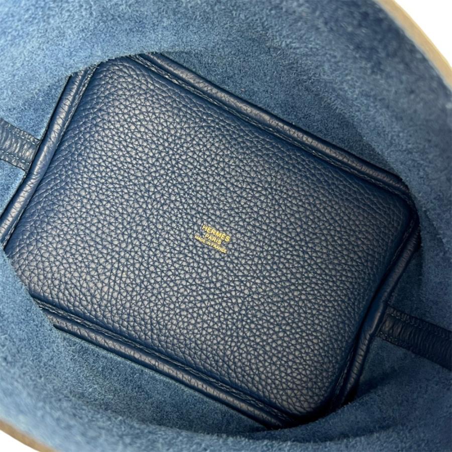 エルメス ■美品■ ピコタンロックPM ハンド バッグ カバン トリヨン ブルー W刻 箱 【737404】5 |  | 05