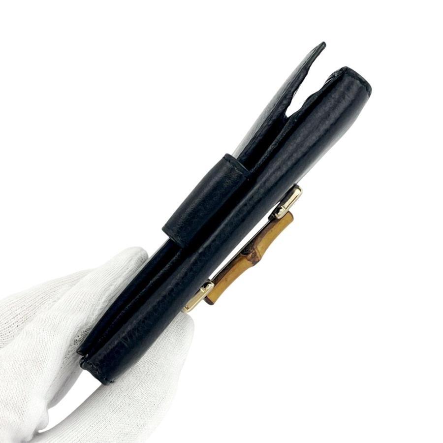 グッチ ■新同■ バンブー 二つ折り 財布 ウォレット レザー ブラック 035・1408・4866 箱【737961】13 |  | 03