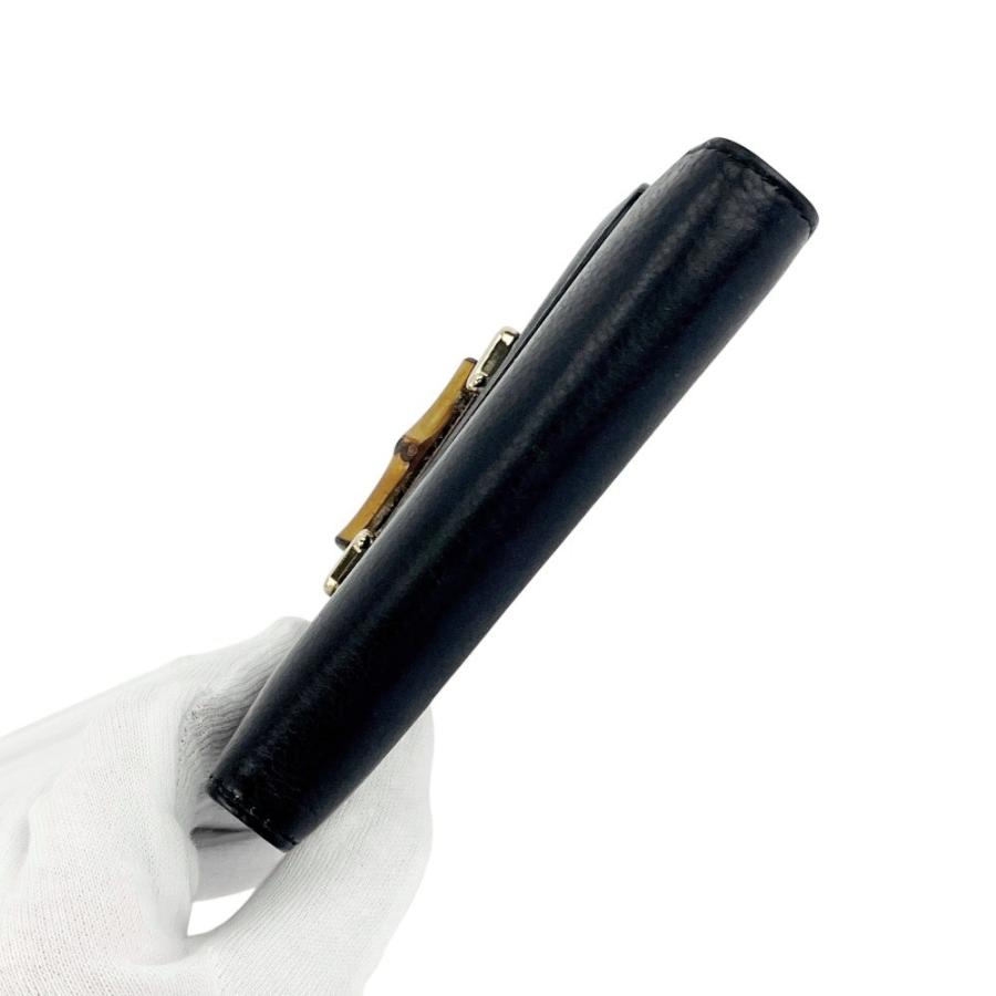 グッチ ■新同■ バンブー 二つ折り 財布 ウォレット レザー ブラック 035・1408・4866 箱【737961】13 |  | 04
