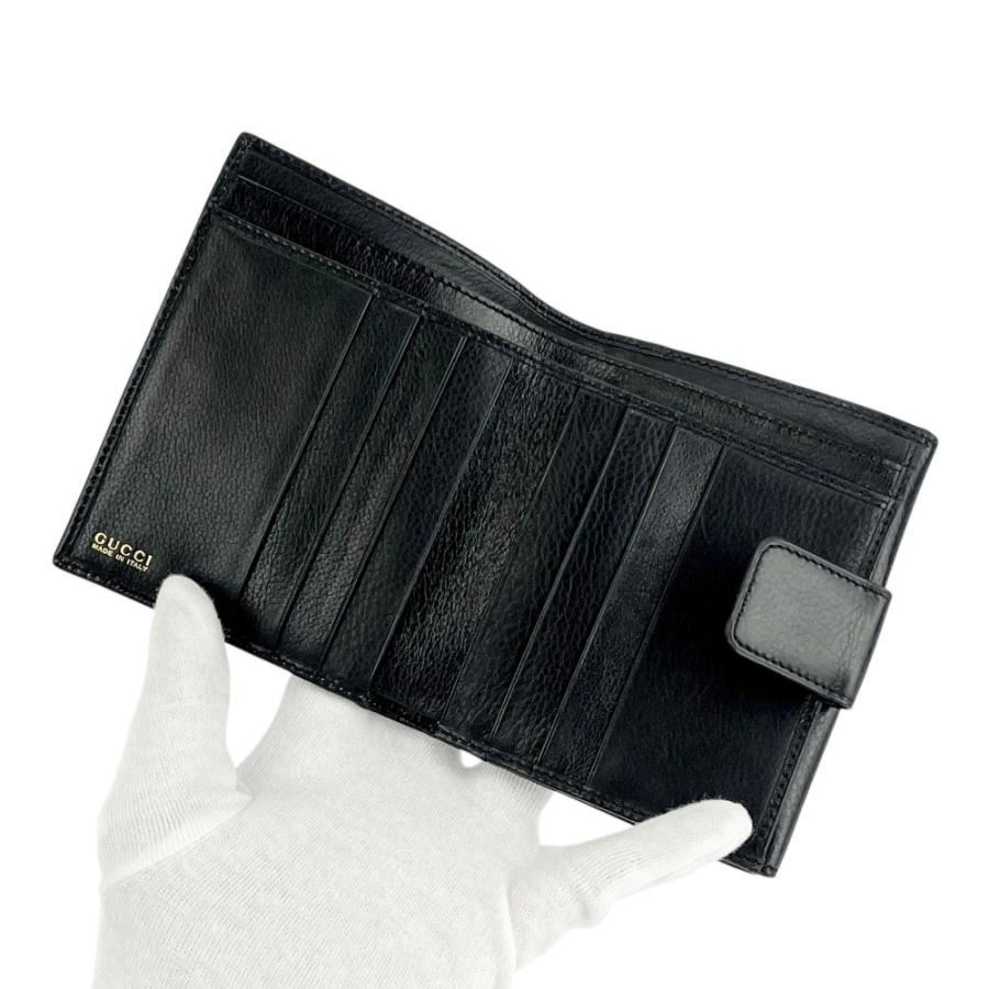 グッチ ■新同■ バンブー 二つ折り 財布 ウォレット レザー ブラック 035・1408・4866 箱【737961】13 |  | 05