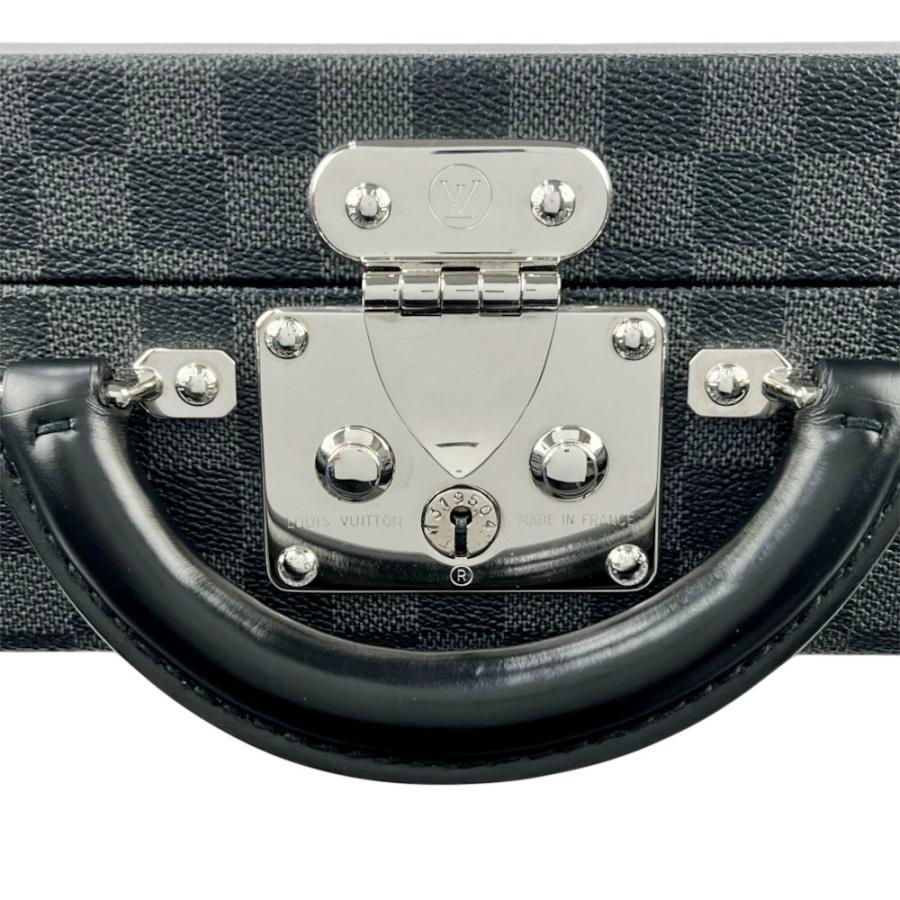 ルイヴィトン ■新同■ プレジデント トランク ケース トラベル バッグ ダミエ グラフィット ブラック N48190 【738227】5 |  | 07