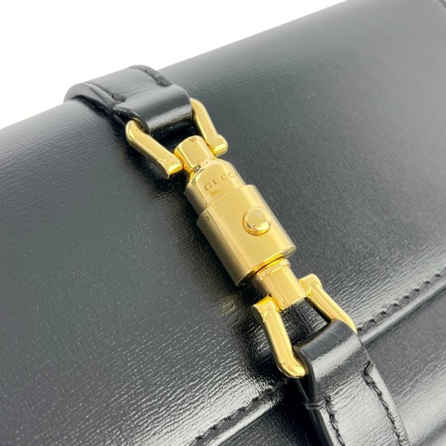 グッチ ■未使用■ ジャッキー 1961 チェーン ウォレット 長財布 レザー ブラック ゴールド 652681 箱 【739002】8 |  | 07