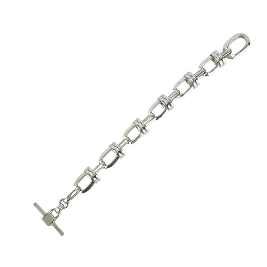 サンローラン ■中古■ デコリング チェーン ブレスレット M アクセサリー SS シルバー 【740329】11 |  | 03
