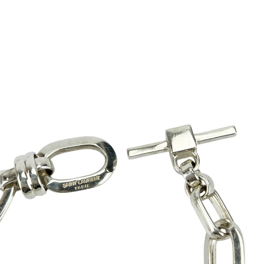 サンローラン ■中古■ デコリング チェーン ブレスレット M アクセサリー SS シルバー 【740329】11 |  | 04