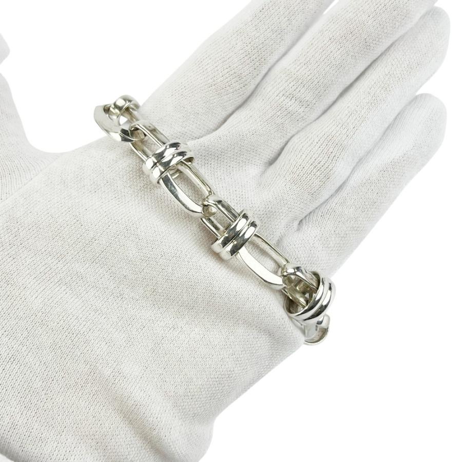 サンローラン ■中古■ デコリング チェーン ブレスレット M アクセサリー SS シルバー 【740329】11 |  | 07