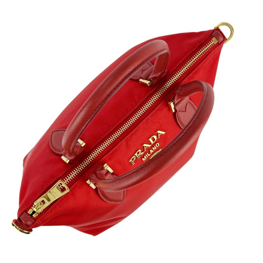 プラダ ■美品■ プラダ 2WAY ハンド ショルダー バッグ テスート サフィアーノ レッド ゴールド 1BA275 【740466】5 |  | 05