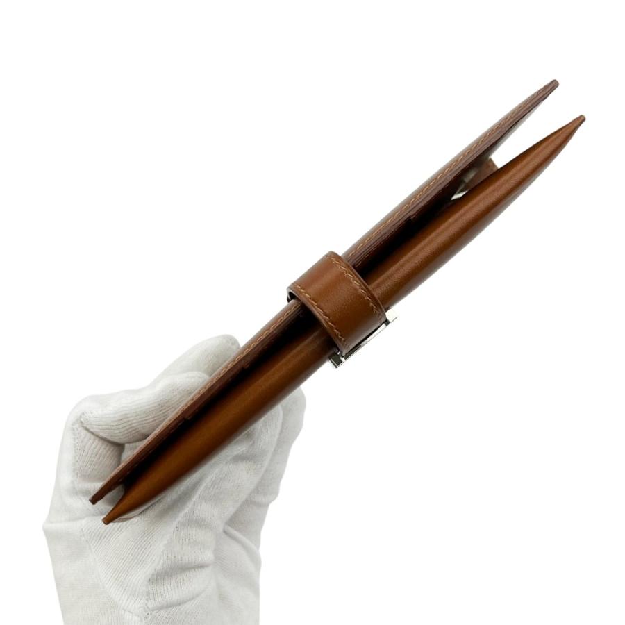 エルメス ■美品■ヴィンテージ■ ベアンクラシック 長財布 ウォレット ボックスカーフ SS ブラウン シルバー □F刻 【740657】5 |  | 04