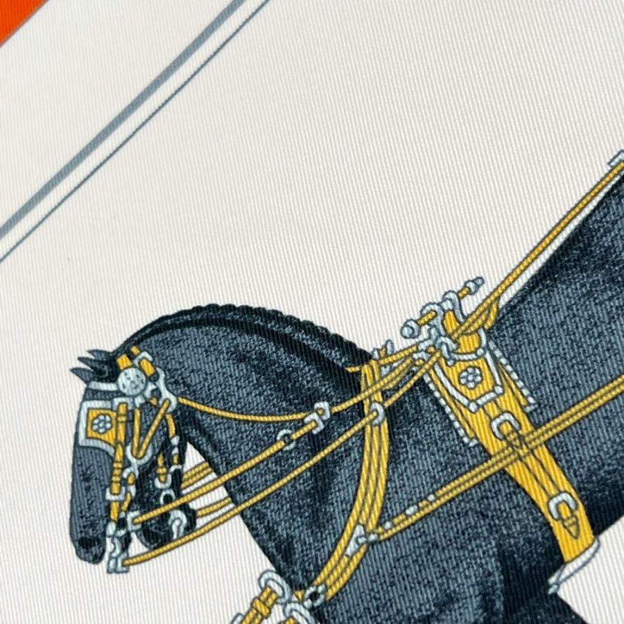 エルメス ■美品■ カレ70 スカーフ カ リックア ポンプ Carrick a Pompe シルク オレンジ 【741845】8 |  | 05