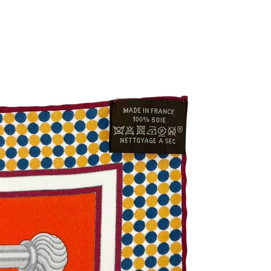 エルメス ■美品■ カレ70 スカーフ カ リックア ポンプ Carrick a Pompe シルク オレンジ 【741845】8 |  | 07