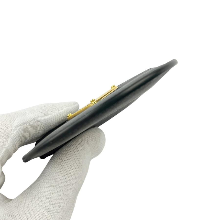 プラダ ■新同■ ラウンド コイン ケース  コンパクト 小銭入れ 財布 レザー ブラック ゴールド 1MM006 箱 【743689】8 |  | 04