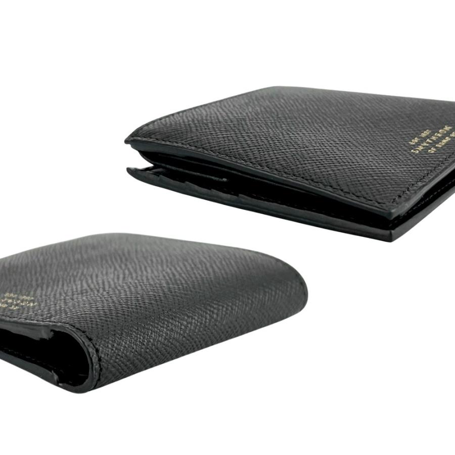 スマイソン ■新品■ 二つ折り 財布 ウォレット レザー ブラック 箱【743818】13 |  | 02