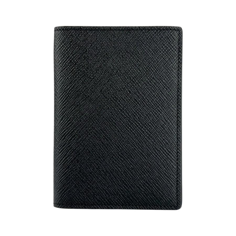 スマイソン ■新品■ 二つ折り パスポート ケース トラベル 旅行 レザー ブラック 箱【743825】13 |  | 01