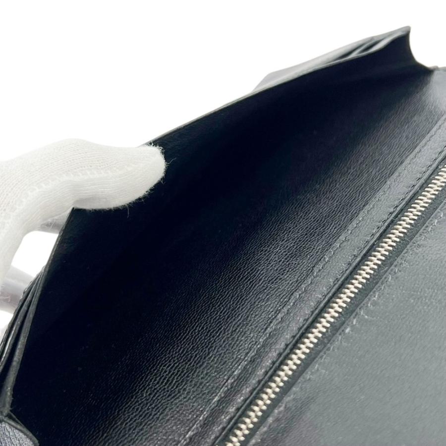 エルメス ■中古■ ベアンスフレ ウォレット 二つ折り 長財布 アリゲーター ブラック □K刻 【745010】5 |  | 09