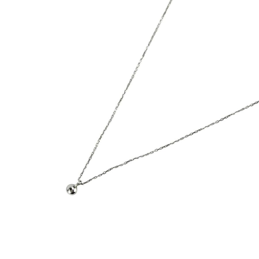 ヨンドシー ■美品■ ネックレス 一粒ダイヤ アクセサリー K10 1PD WG 約1g 箱 【745089】11 |  | 01