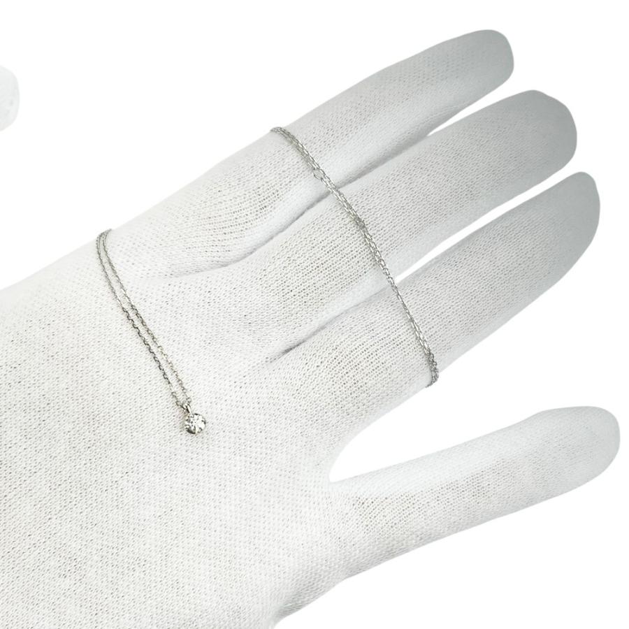 ヨンドシー ■美品■ ネックレス 一粒ダイヤ アクセサリー K10 1PD WG 約1g 箱 【745089】11 |  | 08