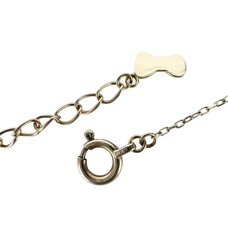 サマンサシルヴァ ■美品■ サンリオ ネックレス リボン アクセサリー K7 赤石 YG 約0.9g 【745102】11 |  | 07
