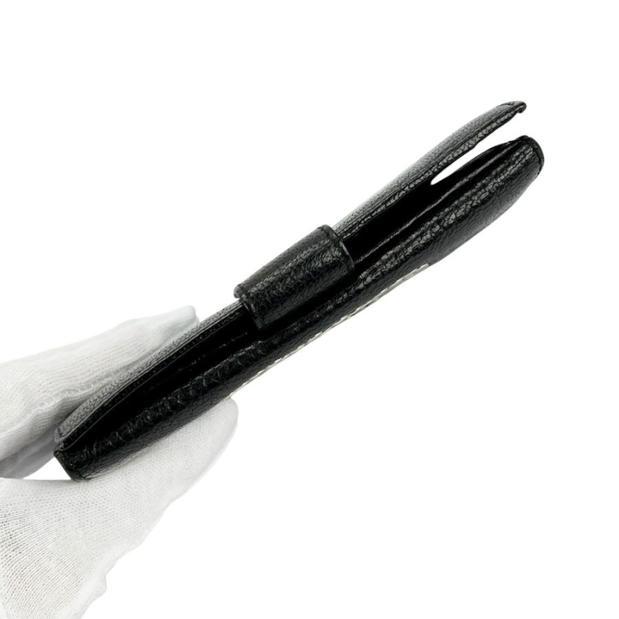 ロエベ ■美品■ アナグラム 二つ折り 財布 ウォレット スタッズ レザー ブラック 【745164】11 |  | 05