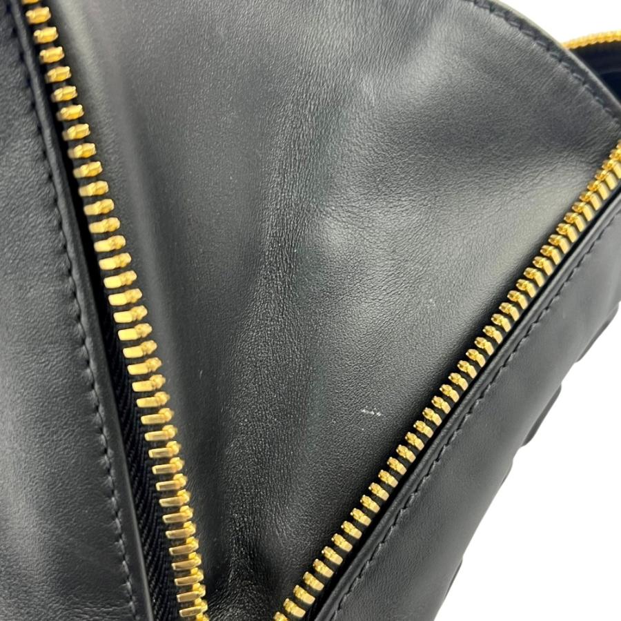 ミュウミュウ ■美品■ ロゴ 2WAY  チェーン ショルダー バッグ カバン ソフティーロゴ レザー ブラック NERO 5BB113 【745300】5 |  | 07
