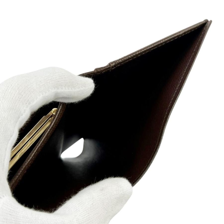 ルイヴィトン ■美品■ ポルトフォイユヴィエノワ 二つ折り 財布 ウォレット がま口 ネーム入り ダミエ ブラウン N61674 【745447】5 |  | 08