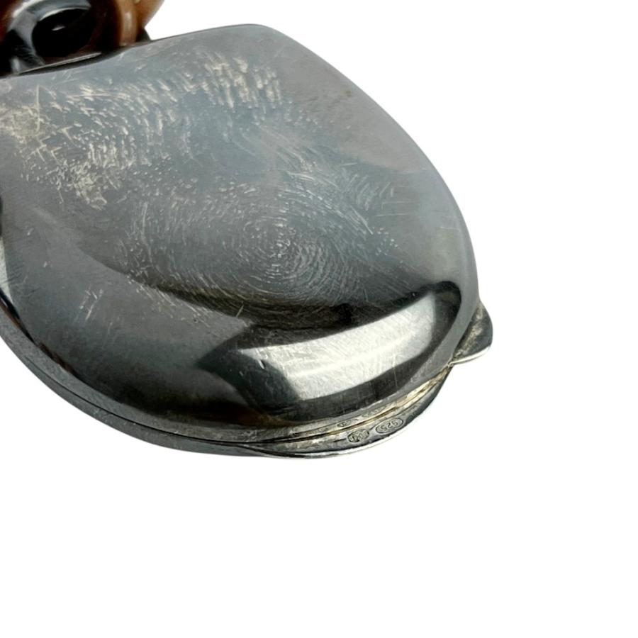 エルメス ■美品■ ピルケース ペンダント ネックレス アクセサリー SV925 ラニエール シルバー ブラウン 箱 【745546】8 |  | 06