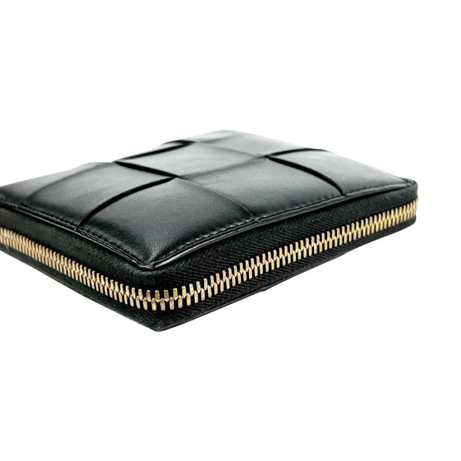 ボッテガヴェネタ ■中古■ マキシイントレチャート ラウンドジップ 二つ折り 財布 ウォレット レザー ブラック 箱【746079】13 |  | 03