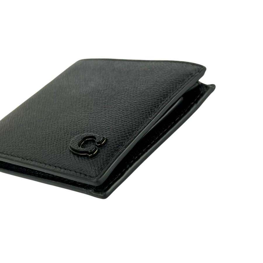 コーチ ■美品■ 二つ折り 財布 コンパクト ウォレット レザー ブラック 【747687】11 |  | 02