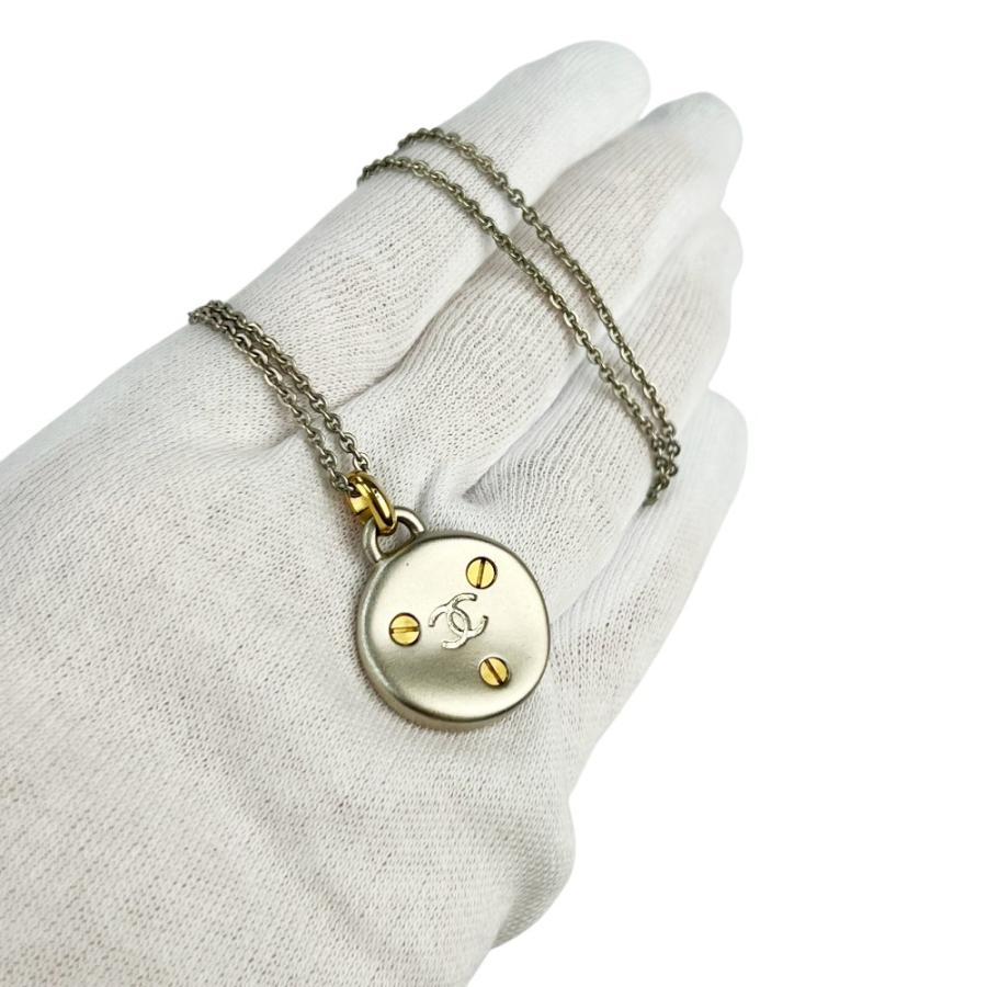シャネル ■美品■ ココマーク ラウンド メダリオン ネックレス アクセサリー コンビ SS GP シルバー ゴールド 98P 【748400】11 |  | 09