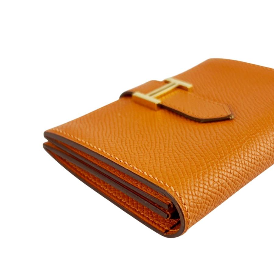 エルメス ■美品■ ベアンミニ カード ケース 名刺入れ パスケース エプソン オレンジ □M刻 箱 【751691】5 |  | 02