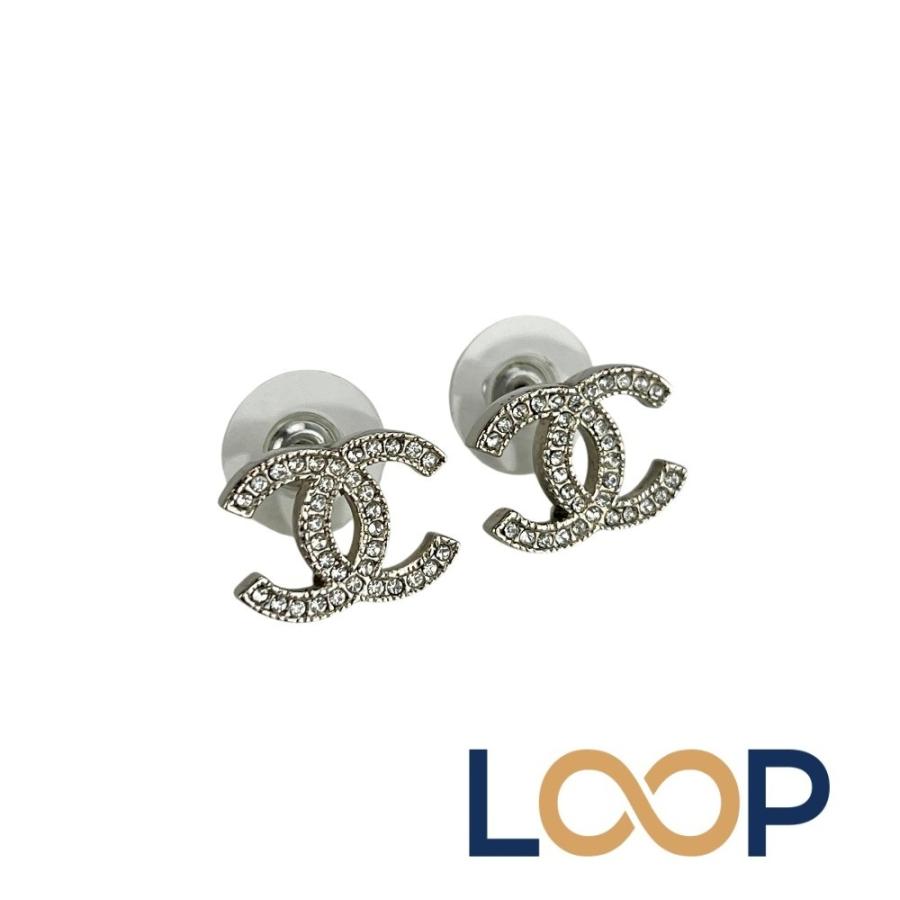 シャネル □中古□ ココマーク ピアス アクセサリー ラインストーン SS