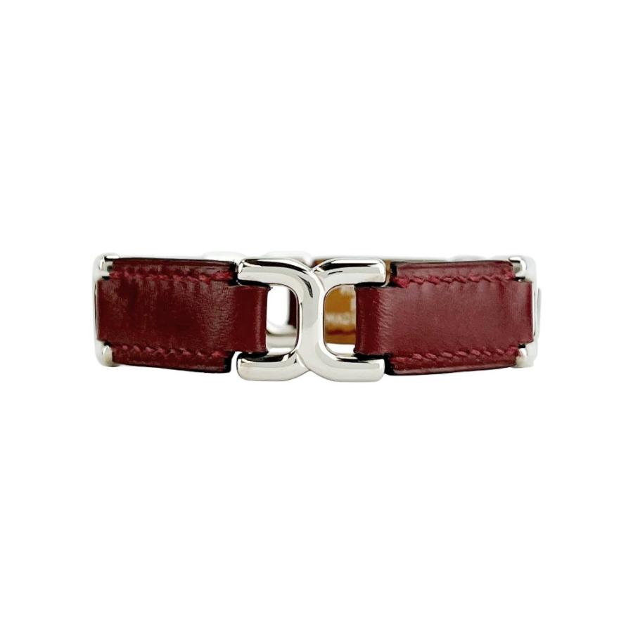 エルメス ■中古■ H モチーフ ブレスレット アクセサリー SS ルージュアッシュ シルバー □B刻【755064】13 |  | 01
