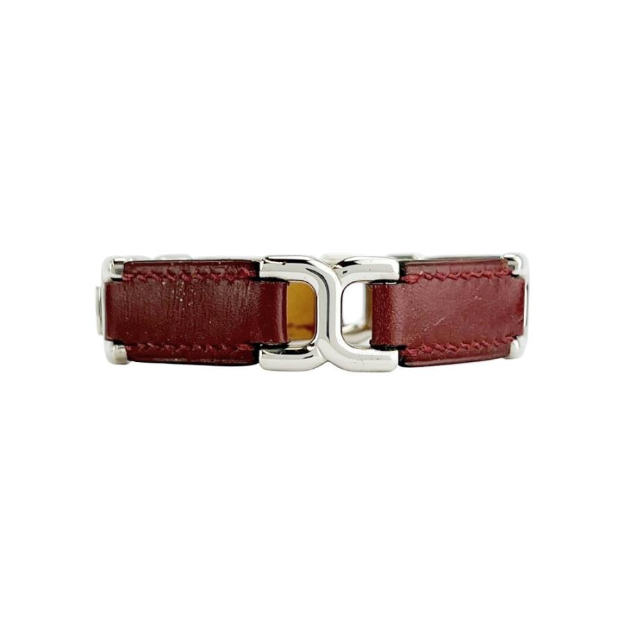 エルメス ■中古■ H モチーフ ブレスレット アクセサリー SS ルージュアッシュ シルバー □B刻【755064】13 |  | 02