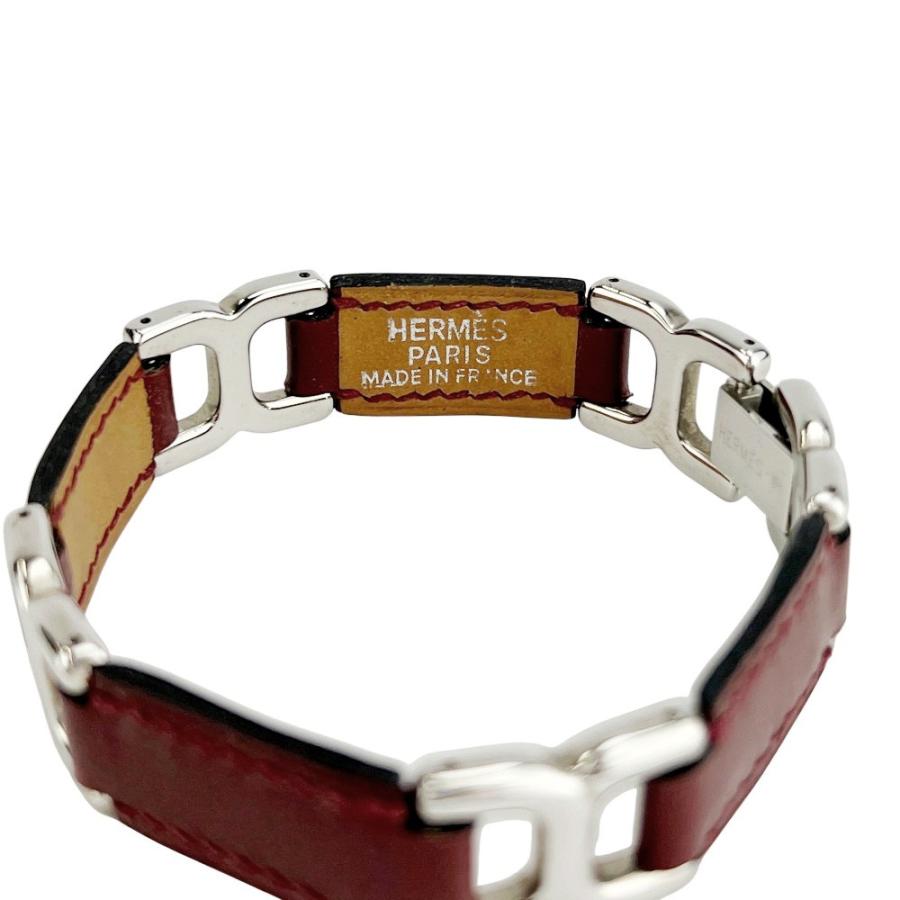 エルメス ■中古■ H モチーフ ブレスレット アクセサリー SS ルージュアッシュ シルバー □B刻【755064】13 |  | 05