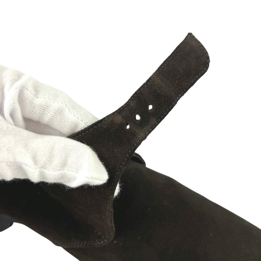 フェラガモ ■美品■ シングルモンク ビジネス シューズ 靴 スエード ブラウン シルバー #9 【756481】8 |  | 06